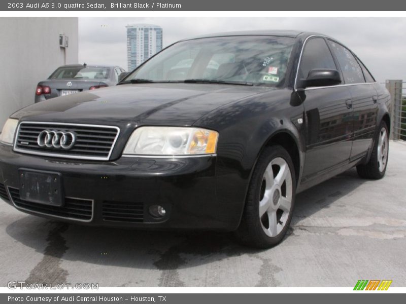 Brilliant Black / Platinum 2003 Audi A6 3.0 quattro Sedan