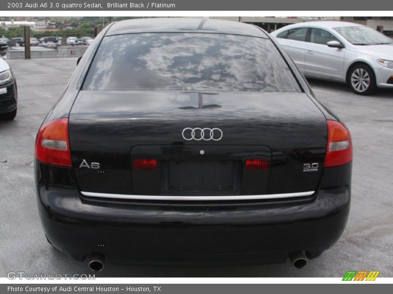 Brilliant Black / Platinum 2003 Audi A6 3.0 quattro Sedan