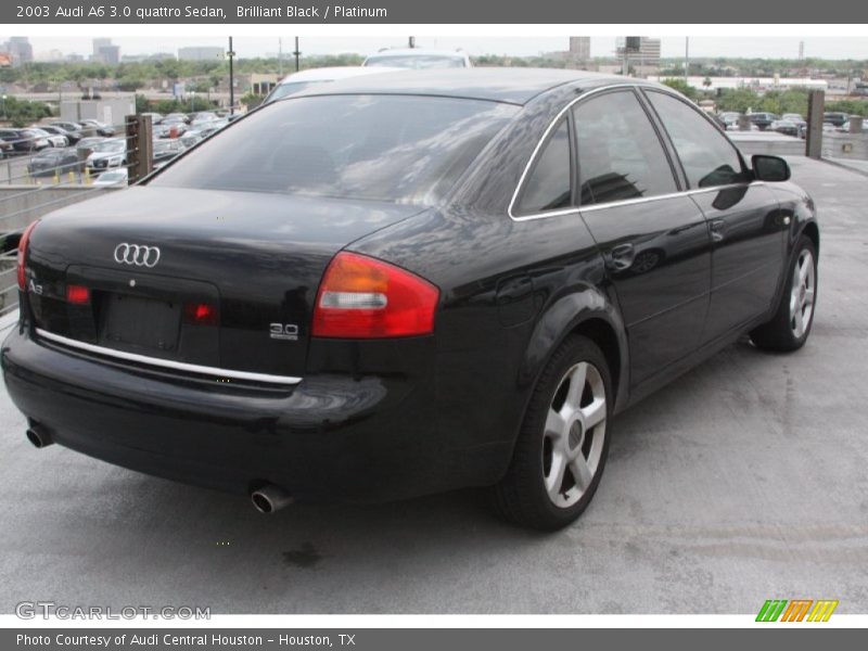 Brilliant Black / Platinum 2003 Audi A6 3.0 quattro Sedan
