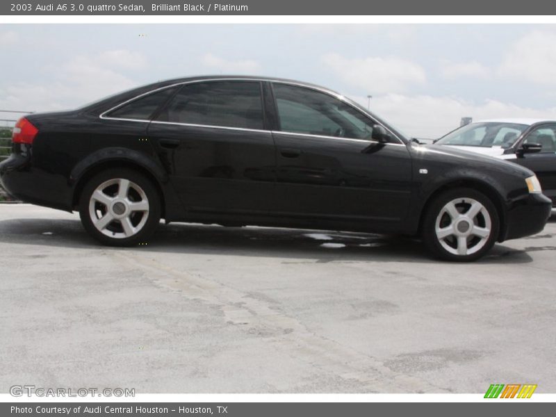Brilliant Black / Platinum 2003 Audi A6 3.0 quattro Sedan