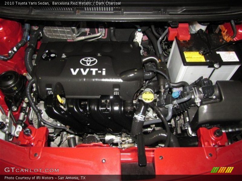 Barcelona Red Metallic / Dark Charcoal 2010 Toyota Yaris Sedan