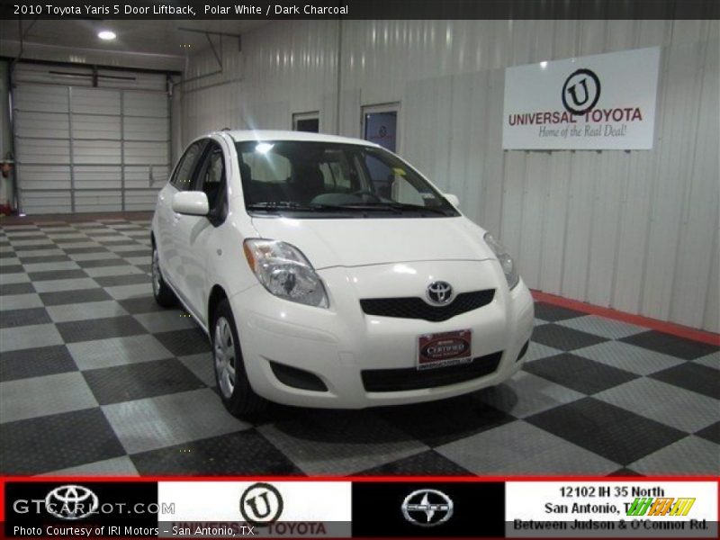 Polar White / Dark Charcoal 2010 Toyota Yaris 5 Door Liftback