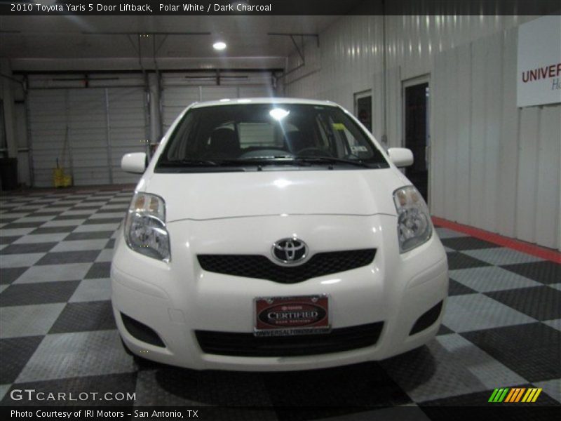 Polar White / Dark Charcoal 2010 Toyota Yaris 5 Door Liftback