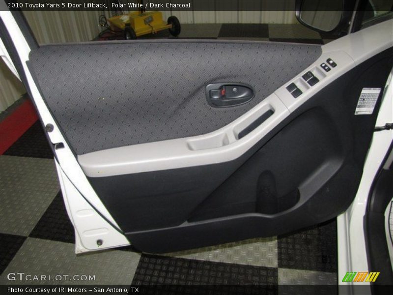 Polar White / Dark Charcoal 2010 Toyota Yaris 5 Door Liftback
