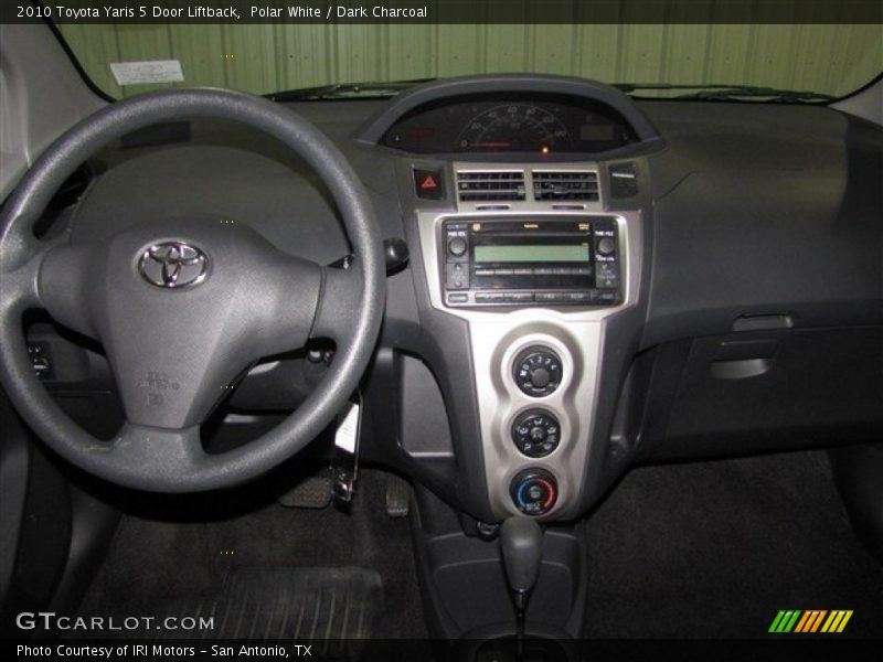 Polar White / Dark Charcoal 2010 Toyota Yaris 5 Door Liftback