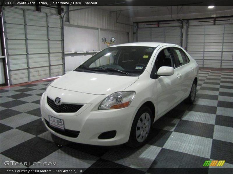 Polar White / Dark Charcoal 2010 Toyota Yaris Sedan