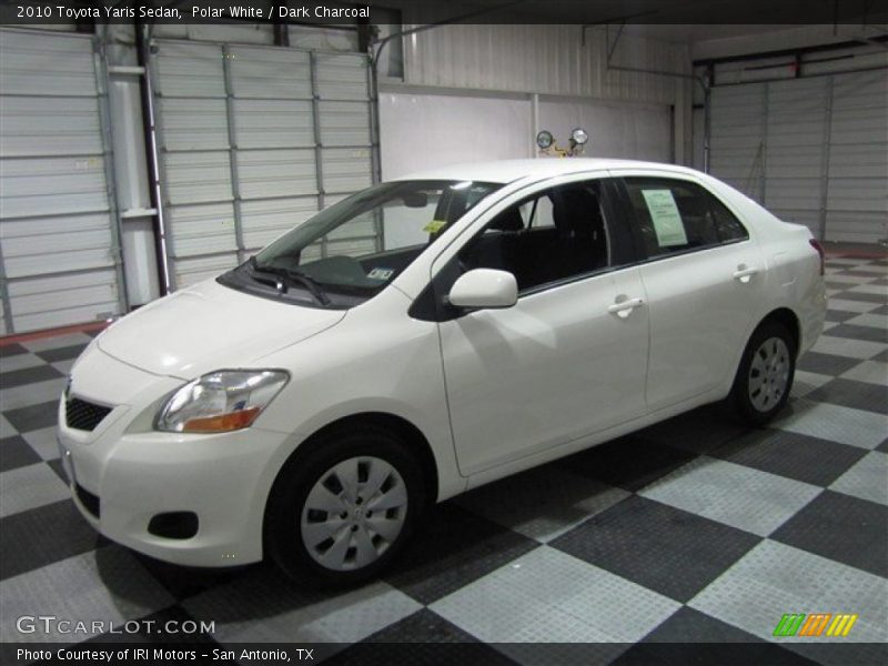 Polar White / Dark Charcoal 2010 Toyota Yaris Sedan
