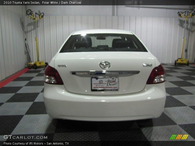Polar White / Dark Charcoal 2010 Toyota Yaris Sedan