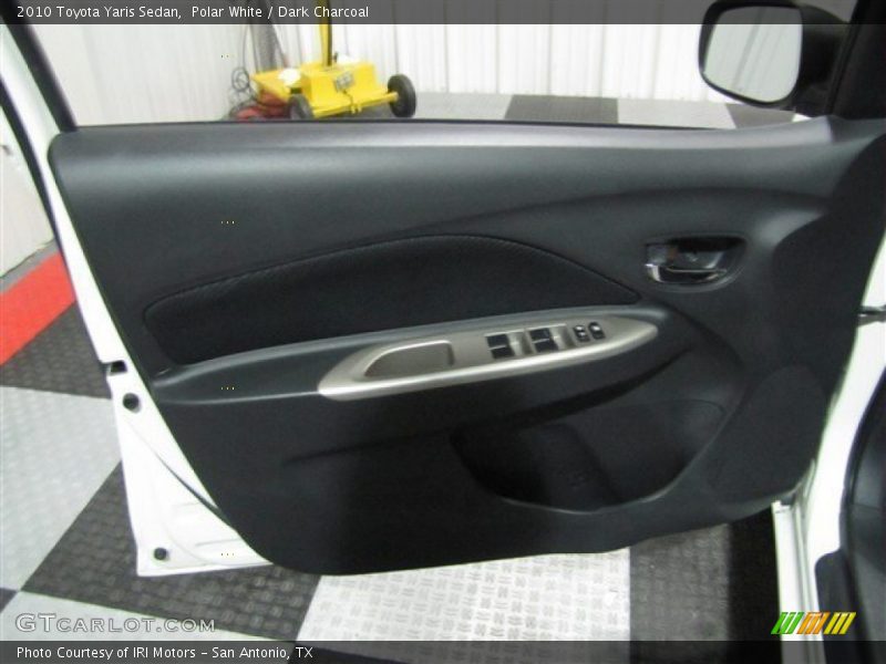 Polar White / Dark Charcoal 2010 Toyota Yaris Sedan