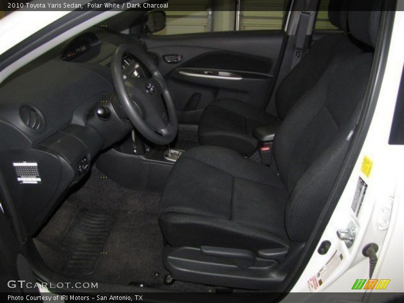 Polar White / Dark Charcoal 2010 Toyota Yaris Sedan