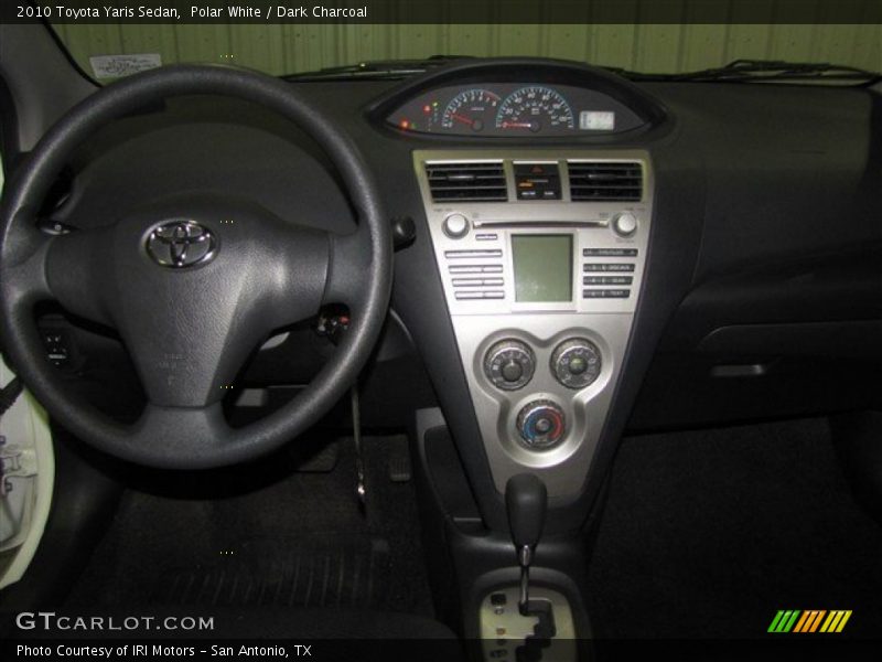 Polar White / Dark Charcoal 2010 Toyota Yaris Sedan