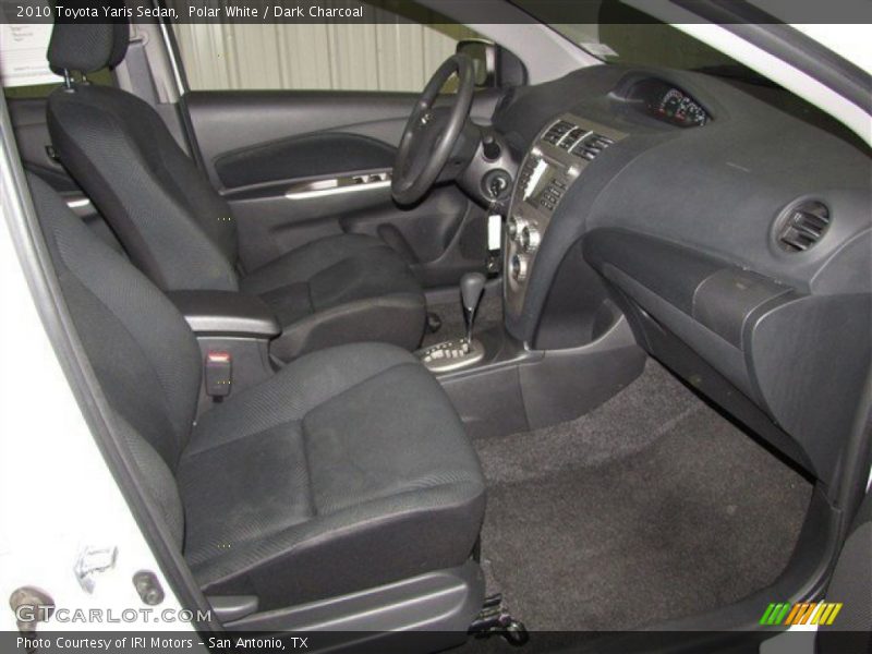 Polar White / Dark Charcoal 2010 Toyota Yaris Sedan