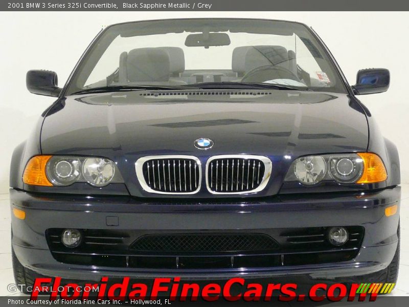 Black Sapphire Metallic / Grey 2001 BMW 3 Series 325i Convertible