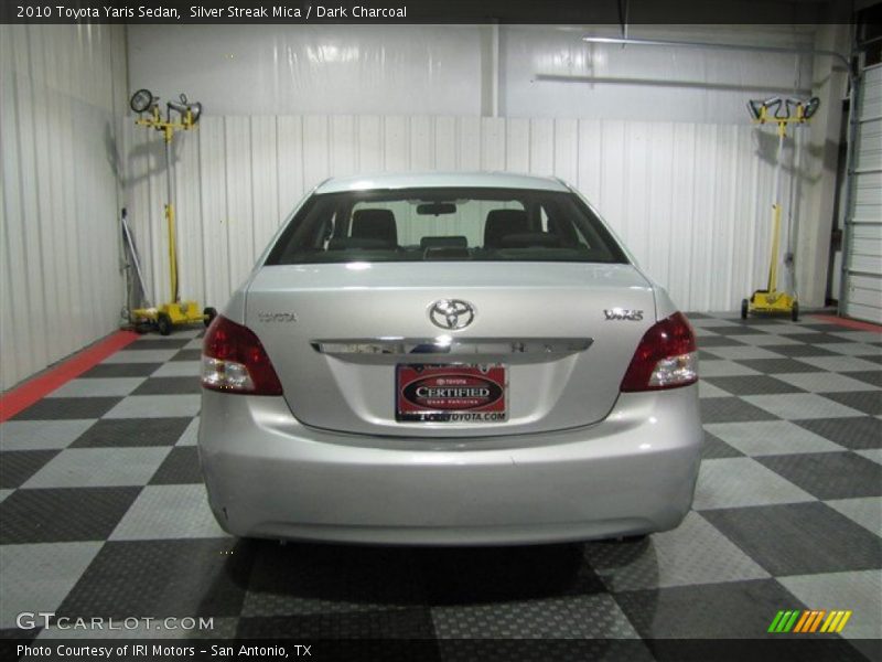 Silver Streak Mica / Dark Charcoal 2010 Toyota Yaris Sedan