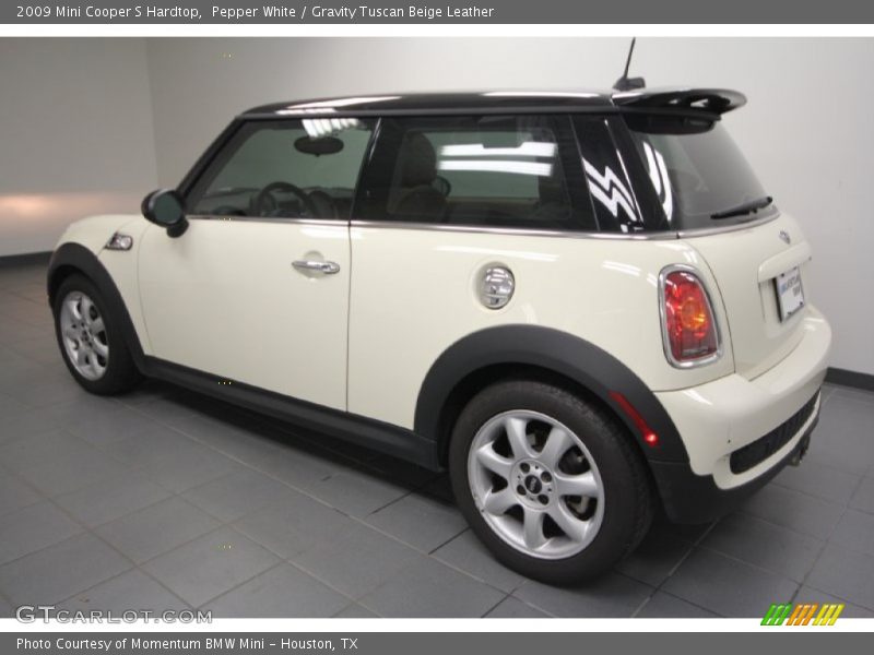 Pepper White / Gravity Tuscan Beige Leather 2009 Mini Cooper S Hardtop