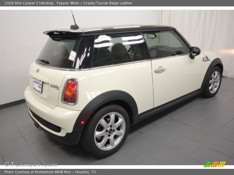 Pepper White / Gravity Tuscan Beige Leather 2009 Mini Cooper S Hardtop