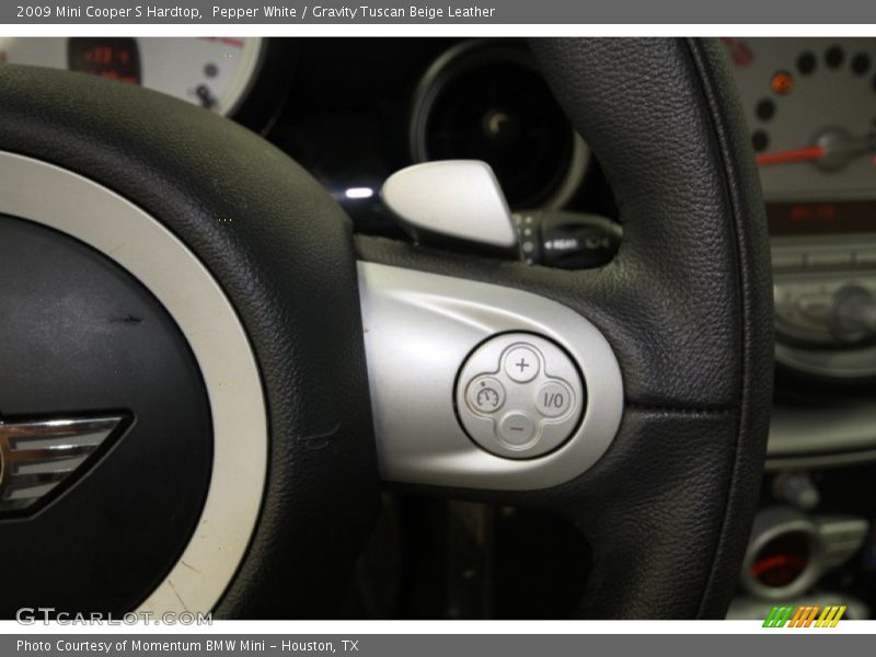Pepper White / Gravity Tuscan Beige Leather 2009 Mini Cooper S Hardtop