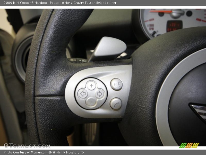 Pepper White / Gravity Tuscan Beige Leather 2009 Mini Cooper S Hardtop