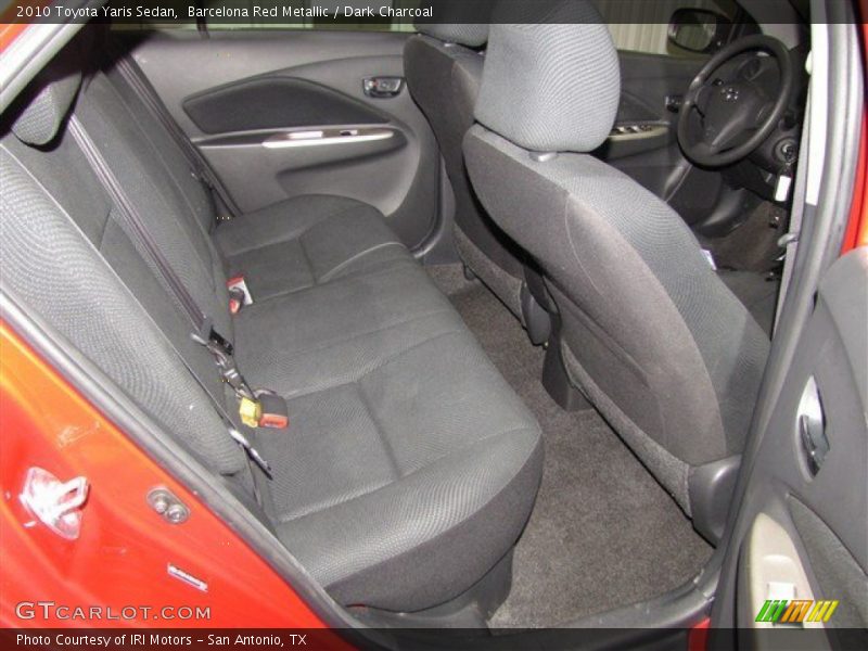 Barcelona Red Metallic / Dark Charcoal 2010 Toyota Yaris Sedan