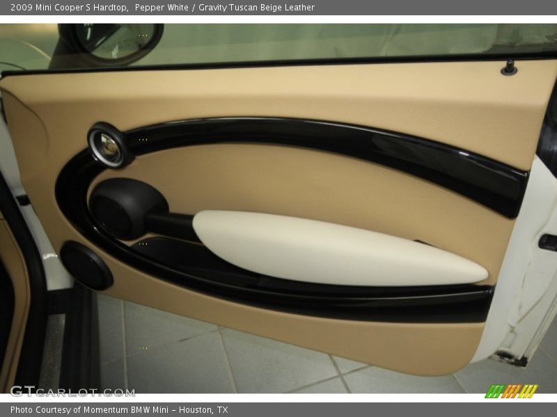 Pepper White / Gravity Tuscan Beige Leather 2009 Mini Cooper S Hardtop