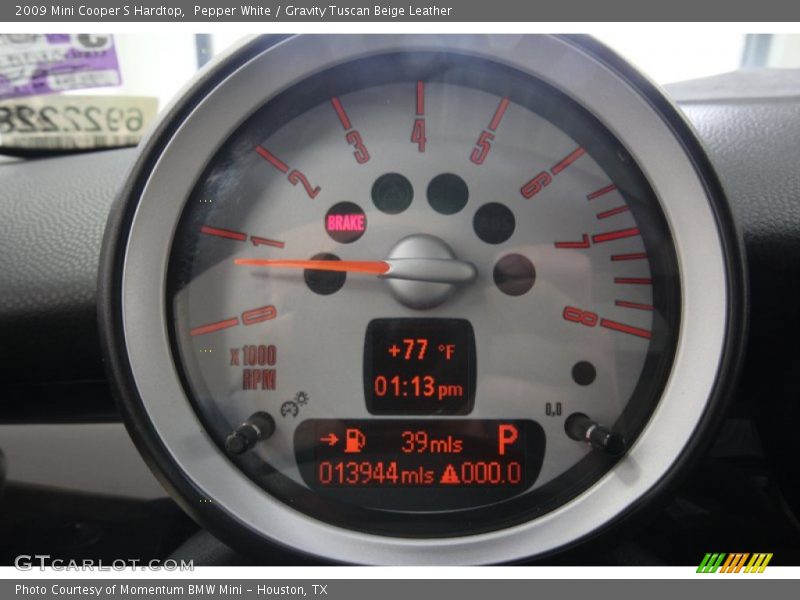 Pepper White / Gravity Tuscan Beige Leather 2009 Mini Cooper S Hardtop