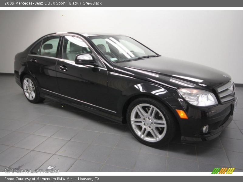 Black / Grey/Black 2009 Mercedes-Benz C 350 Sport