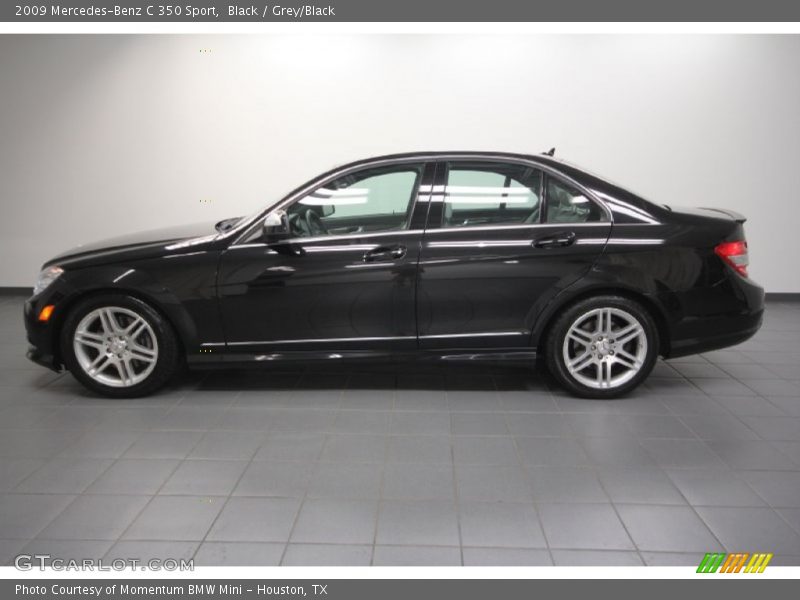 Black / Grey/Black 2009 Mercedes-Benz C 350 Sport