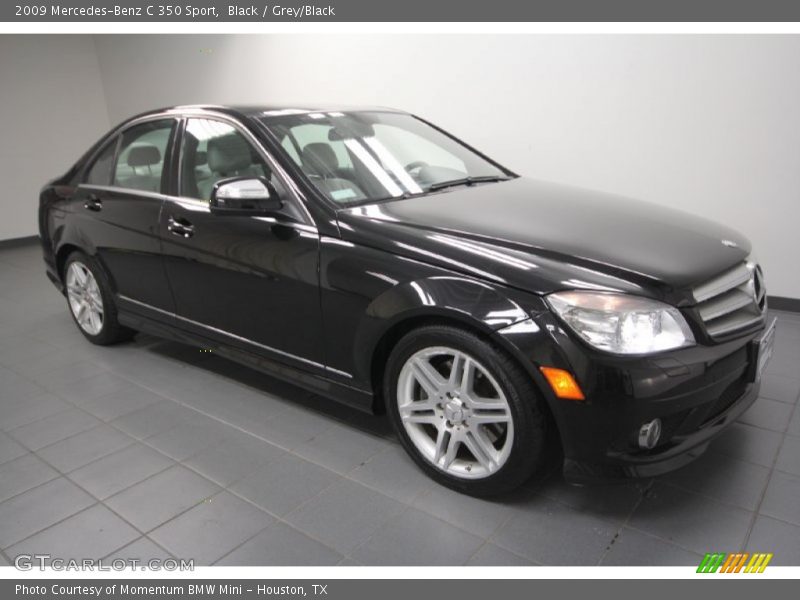 Black / Grey/Black 2009 Mercedes-Benz C 350 Sport