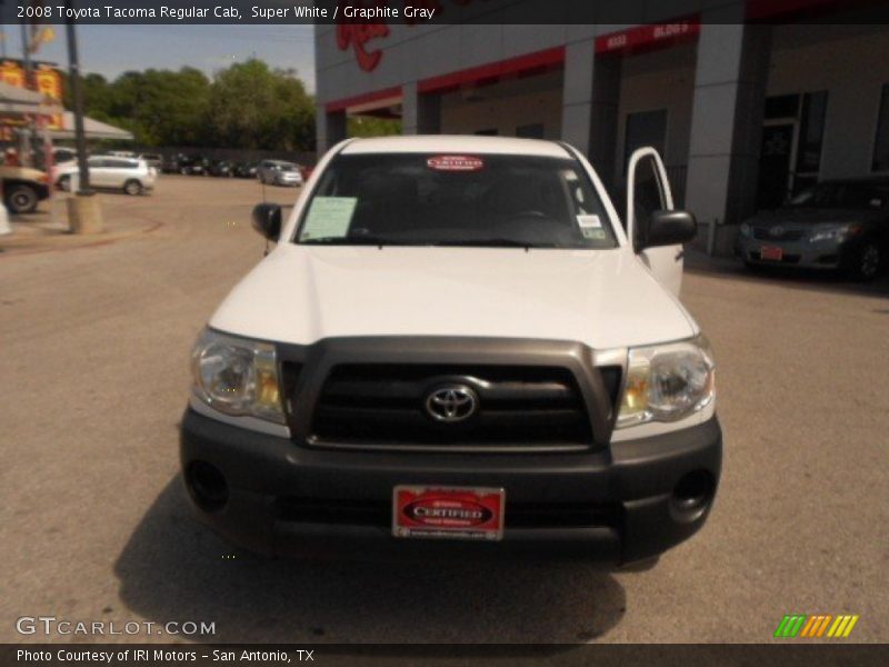 Super White / Graphite Gray 2008 Toyota Tacoma Regular Cab