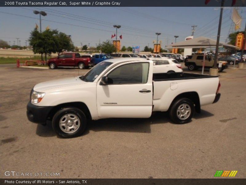 Super White / Graphite Gray 2008 Toyota Tacoma Regular Cab