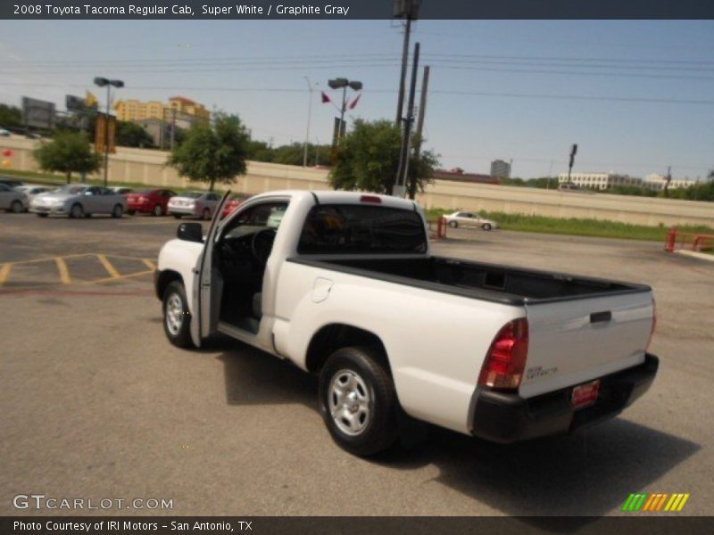 Super White / Graphite Gray 2008 Toyota Tacoma Regular Cab
