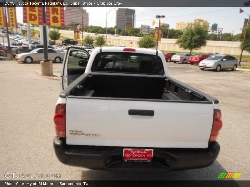 Super White / Graphite Gray 2008 Toyota Tacoma Regular Cab