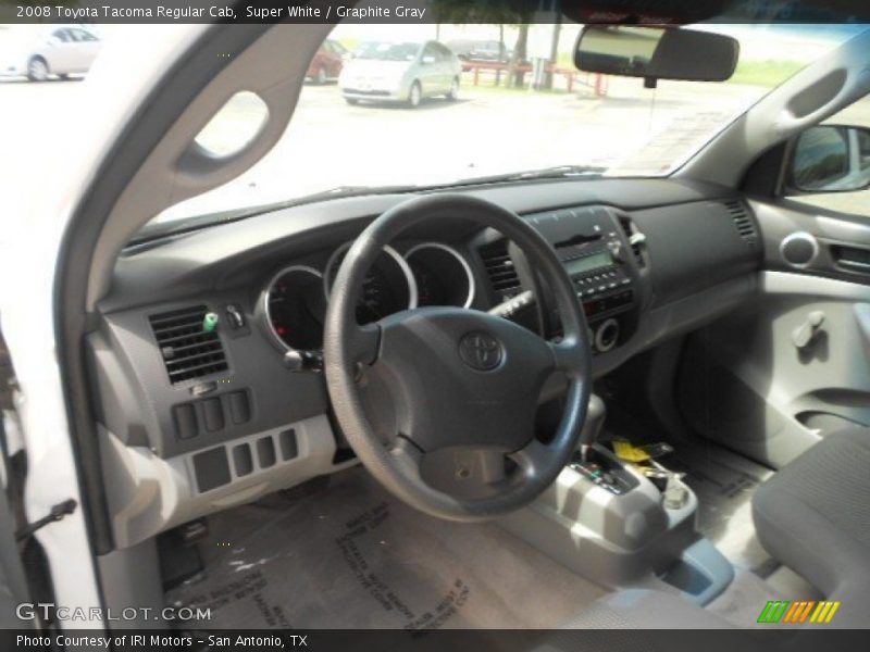 Super White / Graphite Gray 2008 Toyota Tacoma Regular Cab