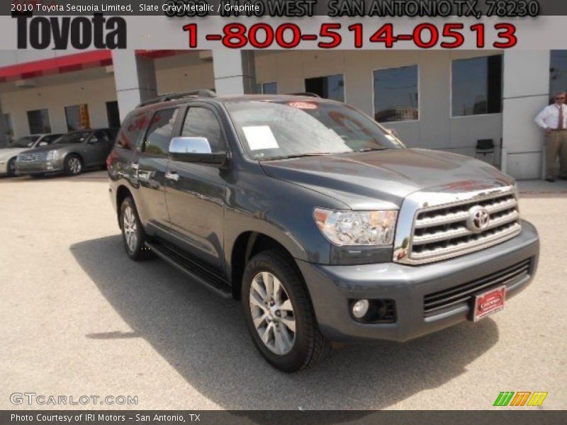 Slate Gray Metallic / Graphite 2010 Toyota Sequoia Limited