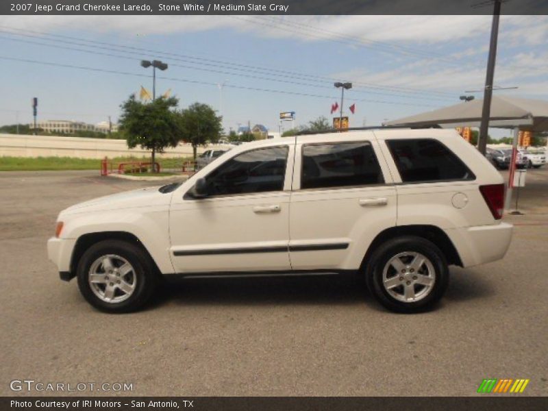 Stone White / Medium Slate Gray 2007 Jeep Grand Cherokee Laredo