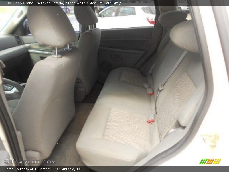 Stone White / Medium Slate Gray 2007 Jeep Grand Cherokee Laredo