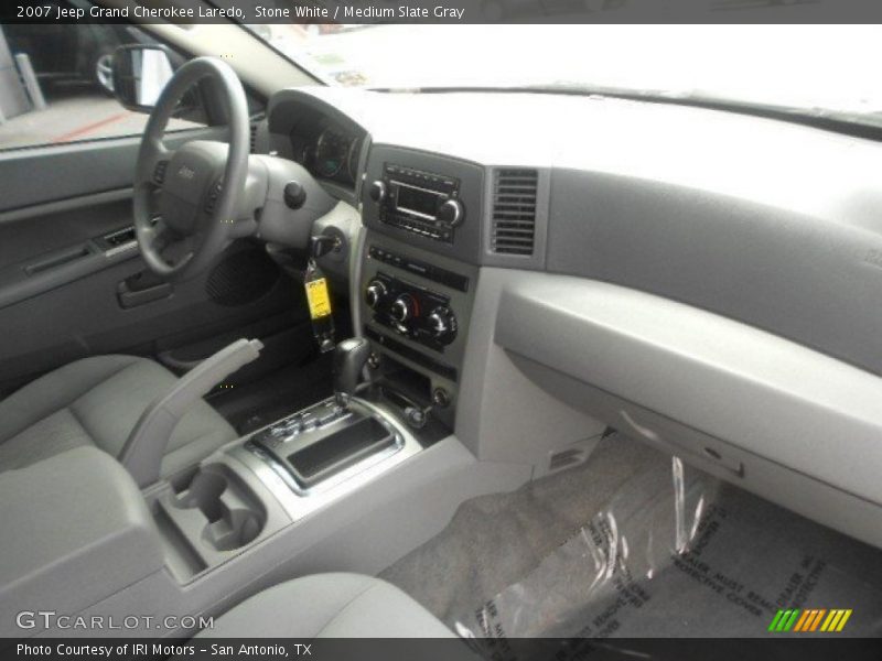 Stone White / Medium Slate Gray 2007 Jeep Grand Cherokee Laredo