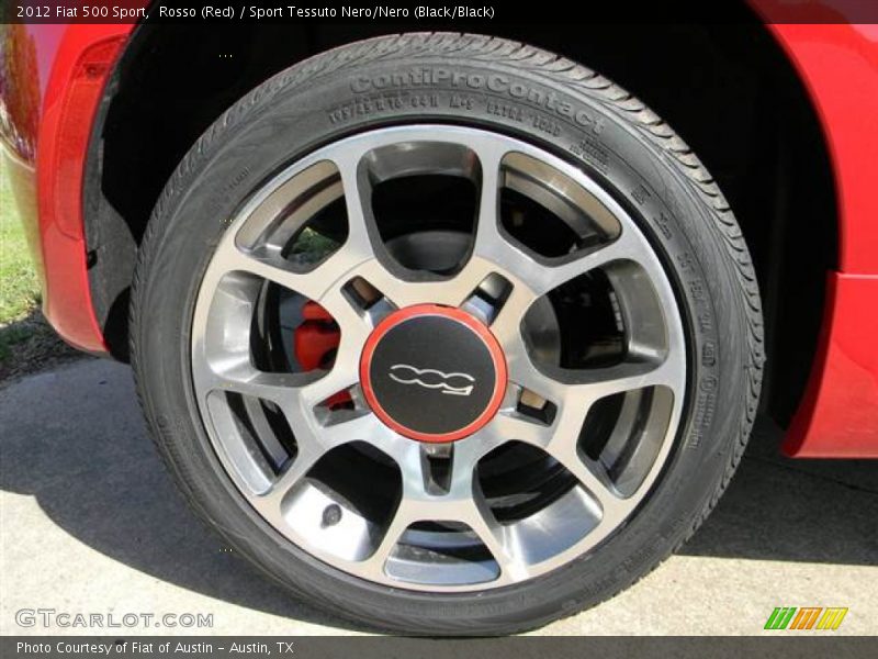 Rosso (Red) / Sport Tessuto Nero/Nero (Black/Black) 2012 Fiat 500 Sport