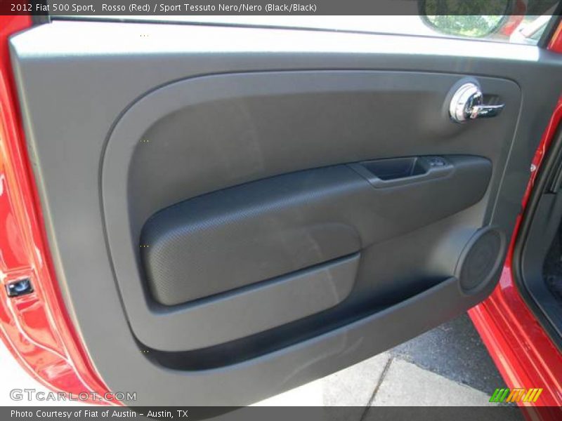 Rosso (Red) / Sport Tessuto Nero/Nero (Black/Black) 2012 Fiat 500 Sport