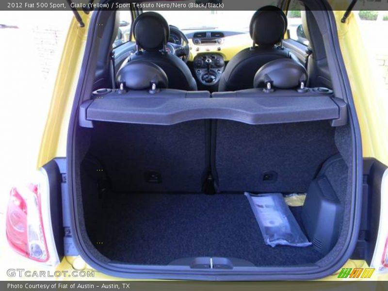 Giallo (Yellow) / Sport Tessuto Nero/Nero (Black/Black) 2012 Fiat 500 Sport