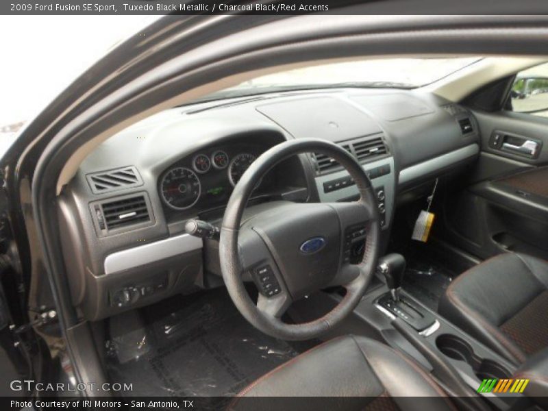 Tuxedo Black Metallic / Charcoal Black/Red Accents 2009 Ford Fusion SE Sport