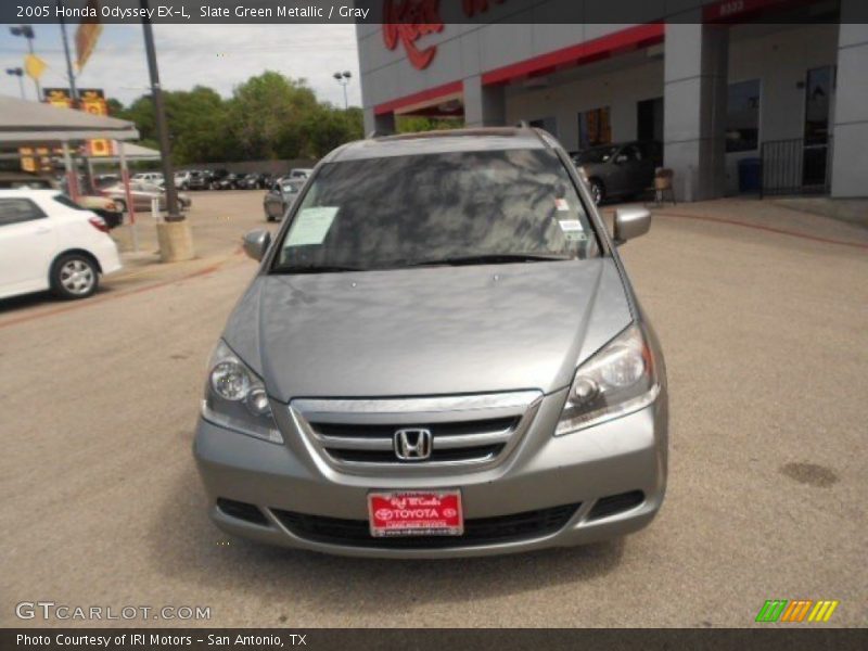 Slate Green Metallic / Gray 2005 Honda Odyssey EX-L