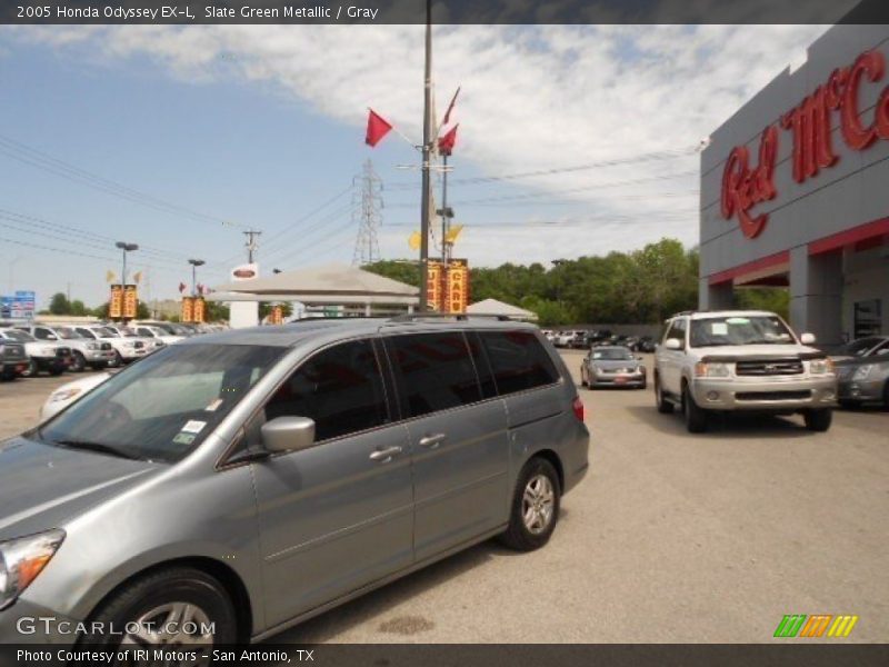 Slate Green Metallic / Gray 2005 Honda Odyssey EX-L