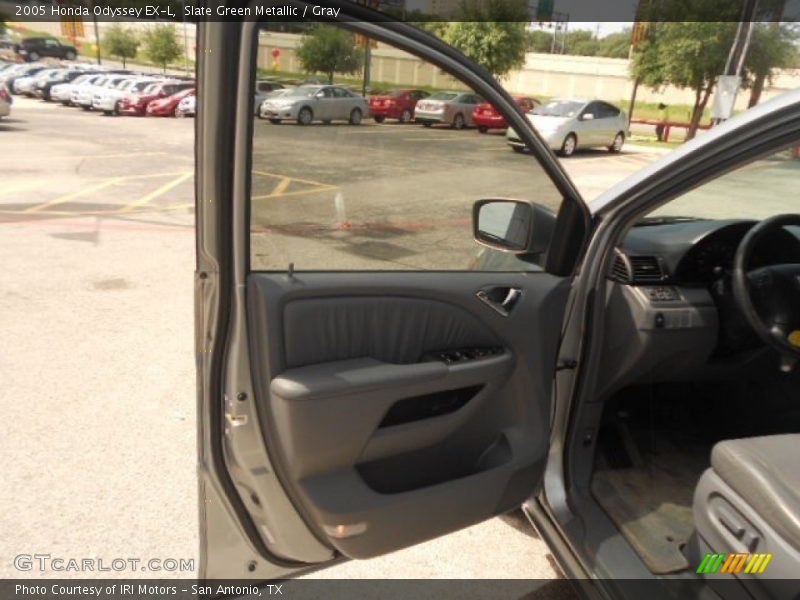 Slate Green Metallic / Gray 2005 Honda Odyssey EX-L