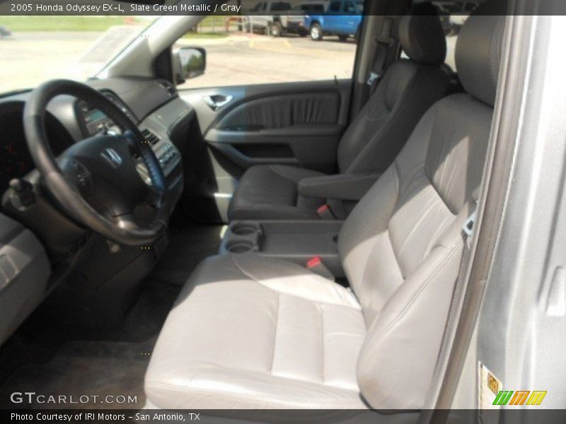 Slate Green Metallic / Gray 2005 Honda Odyssey EX-L