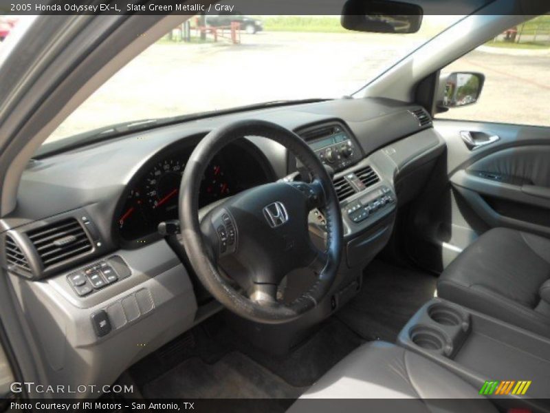 Slate Green Metallic / Gray 2005 Honda Odyssey EX-L