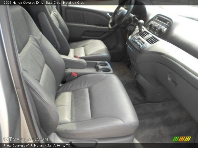 Slate Green Metallic / Gray 2005 Honda Odyssey EX-L