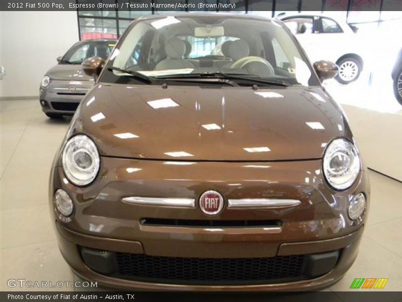 Espresso (Brown) / Tessuto Marrone/Avorio (Brown/Ivory) 2012 Fiat 500 Pop