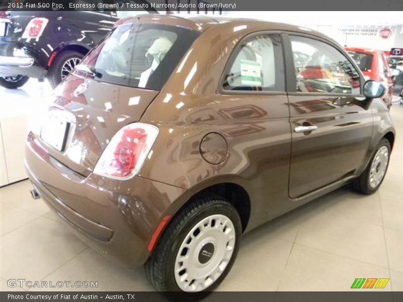 Espresso (Brown) / Tessuto Marrone/Avorio (Brown/Ivory) 2012 Fiat 500 Pop