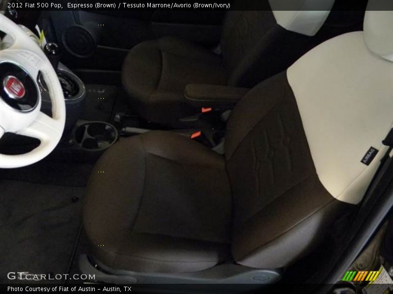 Espresso (Brown) / Tessuto Marrone/Avorio (Brown/Ivory) 2012 Fiat 500 Pop